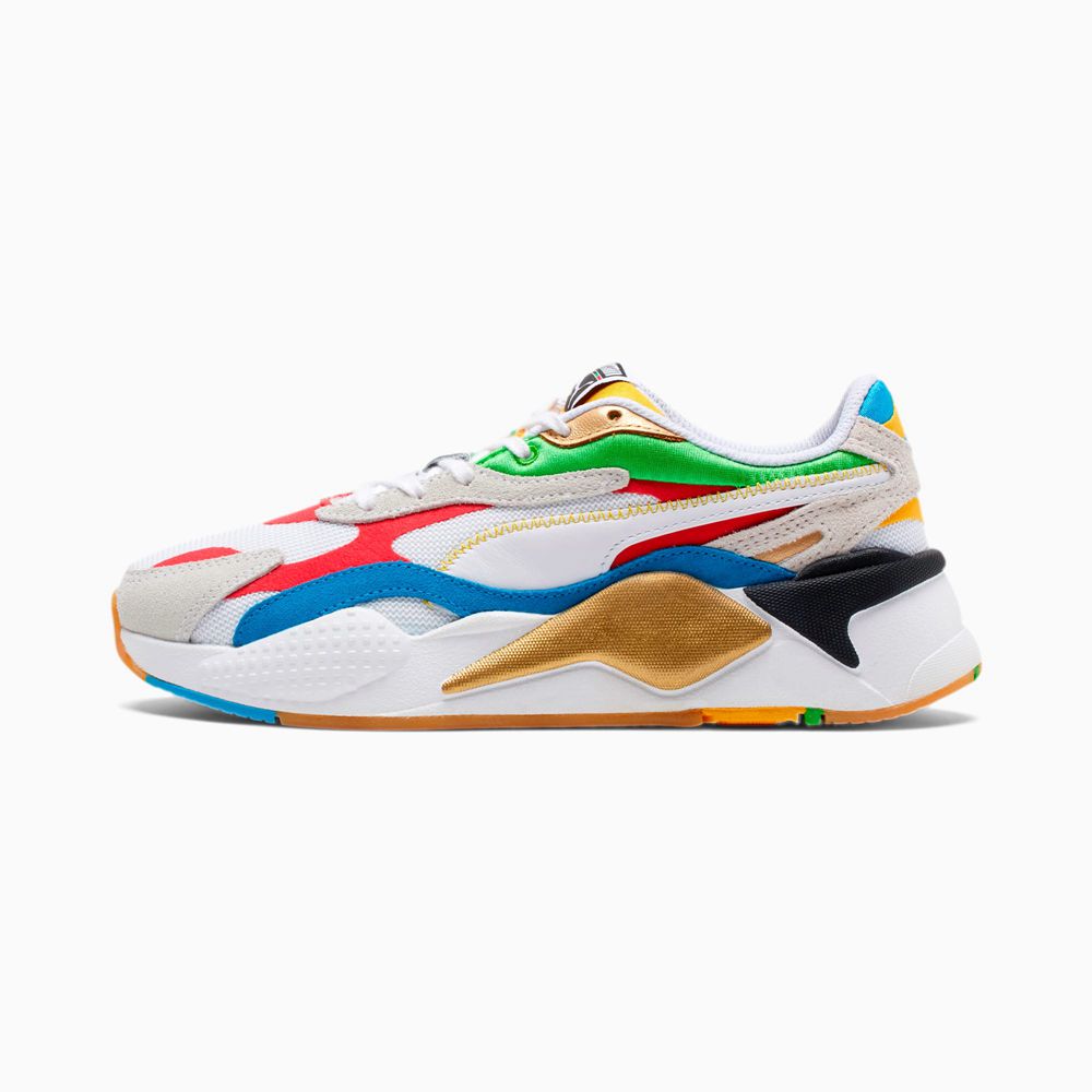 Puma RS-X³ WH Női Sportcipő - Fehér/Piros/Kék ( Hungary - SPQKL8243 )